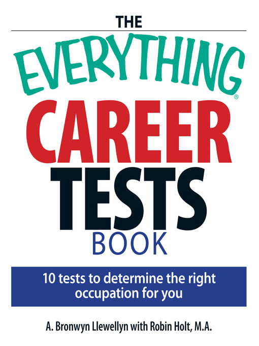 Title details for The Everything Career Tests Book by A. Bronwyn Llewellyn - Available